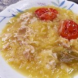 トマト豚バラザワークラウトスープ